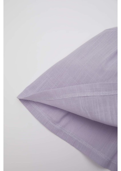 Kız Bebek Kısa Kollu Poplin Elbise D3475A524HS