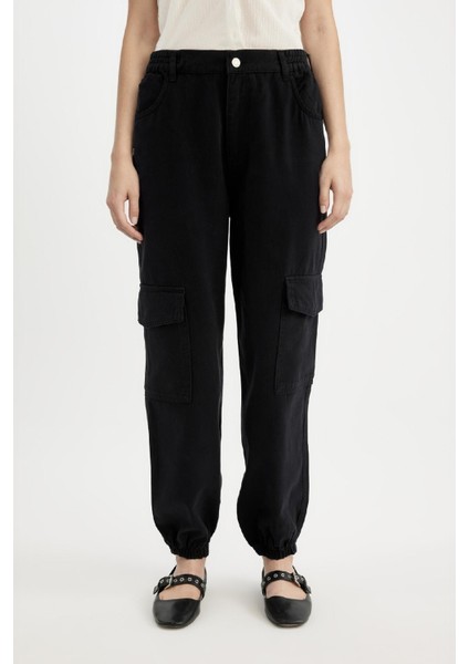 Coool Jogger Gabardin Pantolon Normal Bel Basic Düz Kargo Cepli B0454AX24AU