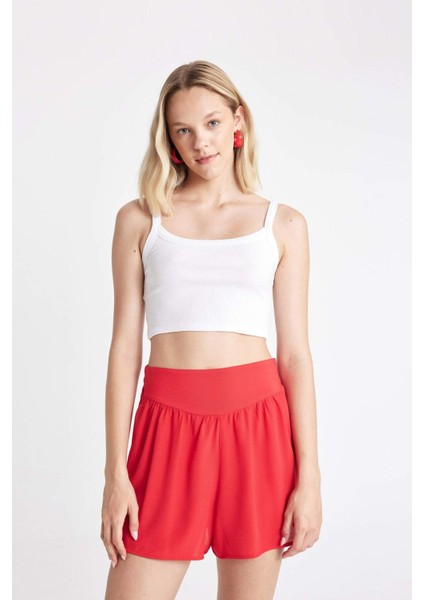 Regular Fit Normal Bel Kısa Paça Maroken Şort D3939AX24HS