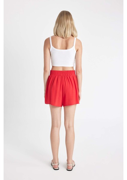 Regular Fit Normal Bel Kısa Paça Maroken Şort D3939AX24HS