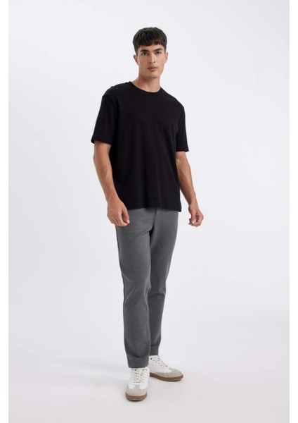 Kumaş Pantolon Tailored Regular Fit Basic Düz Cepli Düz Paça D3707AX24AU