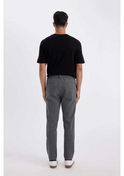 Kumaş Pantolon Tailored Regular Fit Basic Düz Cepli Düz Paça D3707AX24AU
