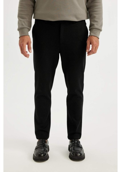 Kumaş Pantolon Tailored Regular Fit Basic Düz Cepli Düz Paça D3707AX24AU