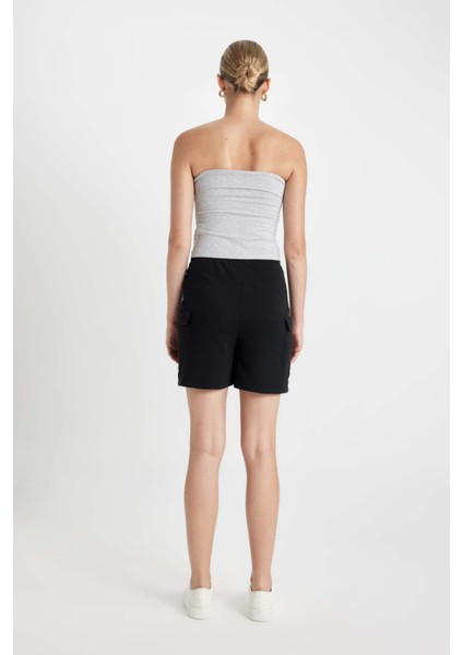 Regular Fit Düz Paça Şort Y0102AZ24SM