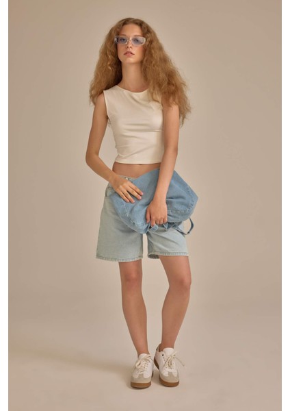 Fitted Kısa Kollu Tişört D3470AX24HS