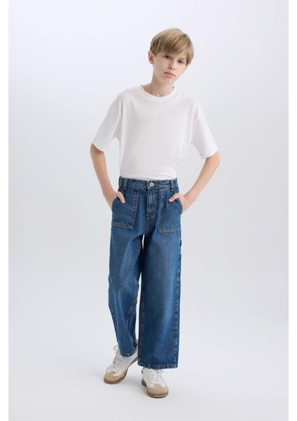 Erkek Çocuk Wide Leg Jean Pantolon D3598A825SP