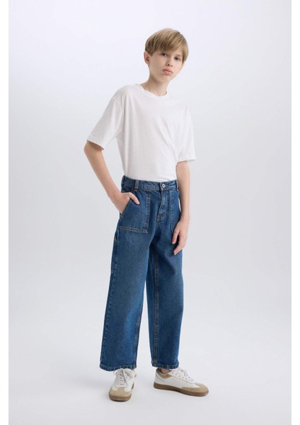 Erkek Çocuk Wide Leg Jean Pantolon D3598A825SP