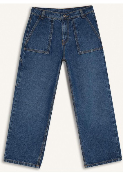 Erkek Çocuk Wide Leg Jean Pantolon D3598A825SP
