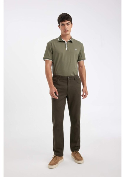 Regular Fit Normal Kesim Pantolon Düz Paça Cepli Basic Düz D1049AX24WN