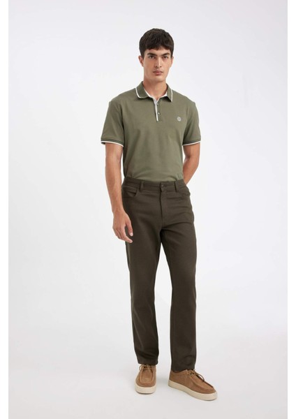 Regular Fit Normal Kesim Pantolon Düz Paça Cepli Basic Düz D1049AX24WN