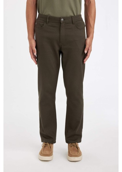 Regular Fit Normal Kesim Pantolon Düz Paça Cepli Basic Düz D1049AX24WN