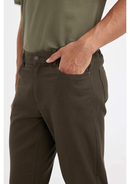 Regular Fit Normal Kesim Pantolon Düz Paça Cepli Basic Düz D1049AX24WN