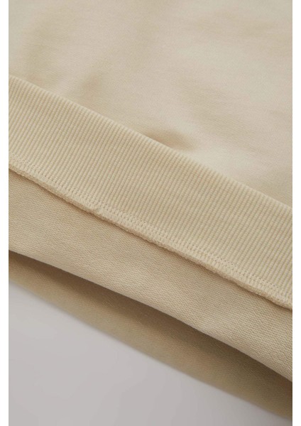 Erkek Bebek 2'li Takım Baskılı Sweatshirt Kargo Cepli Beli Lastikli Pantolon D3348A524AU