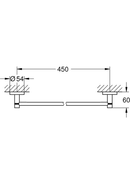 Start Quickfix Uzun Havluluk | 504MM | Duş / Banyo Aksesuarları | Krom | 41197000 modelleri
