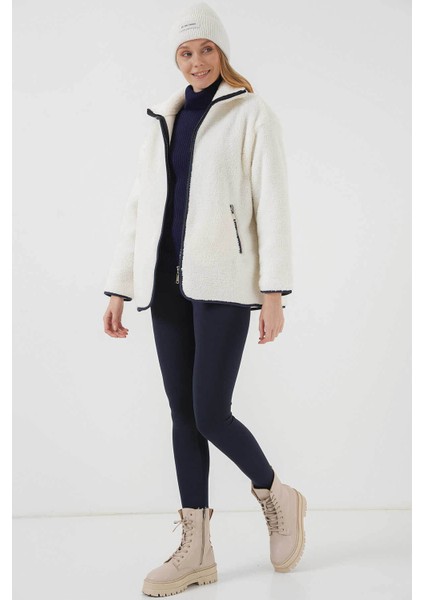 Peluş Ekru Kadın Mont 5211 fiyatları
