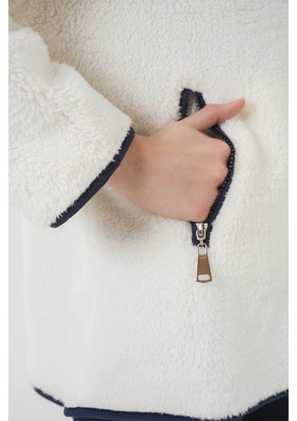 Peluş Ekru Kadın Mont 5211 indirimleri