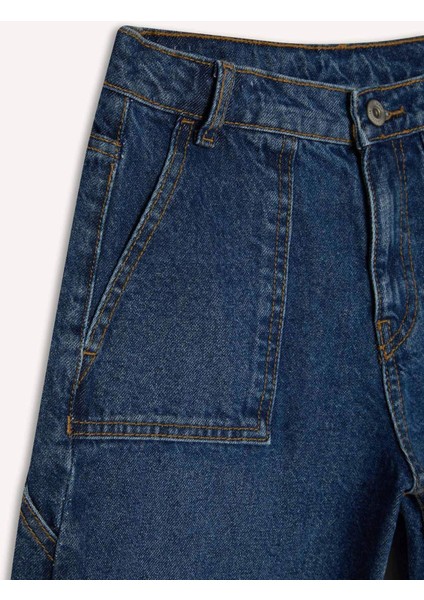 Erkek Çocuk Wide Leg Jean Pantolon