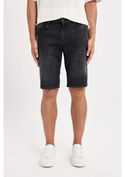 Regular Fit Jean Bermuda Şort D3960AX24SM