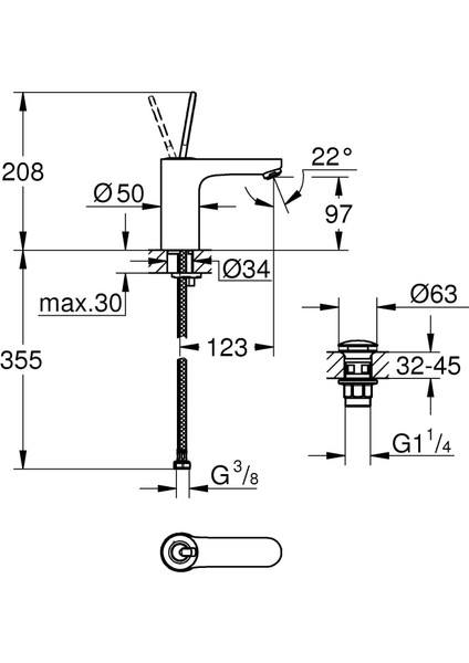 Get Joy Lavabo Bataryası | M - Boyut | Su Tasarruflu | Krom | 23800000 fiyatları