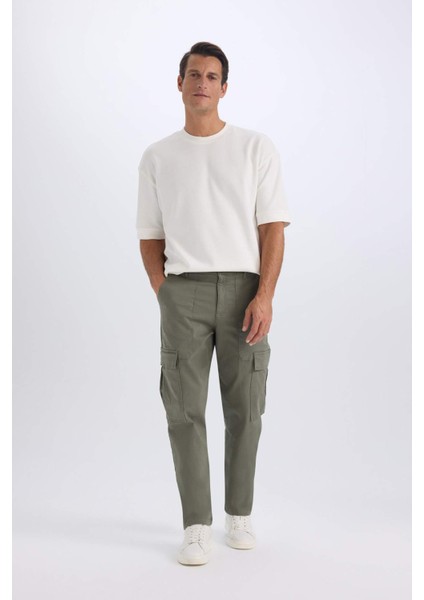 Yazlık Kargo Cepli Düz Paça Pantolon B4142AX24AU