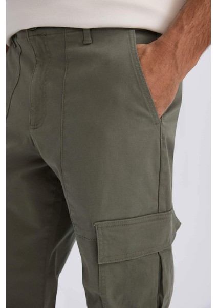 Yazlık Kargo Cepli Düz Paça Pantolon B4142AX24AU