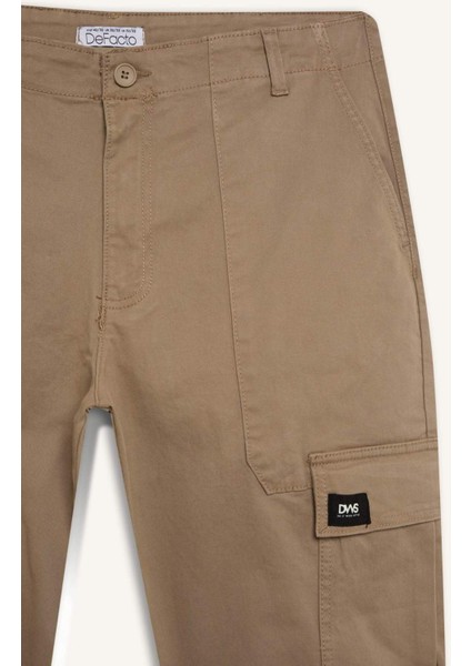 Yazlık Kargo Cepli Düz Paça Pantolon B4142AX24AU