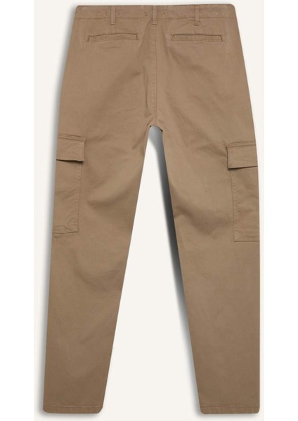 Yazlık Kargo Cepli Düz Paça Pantolon B4142AX24AU