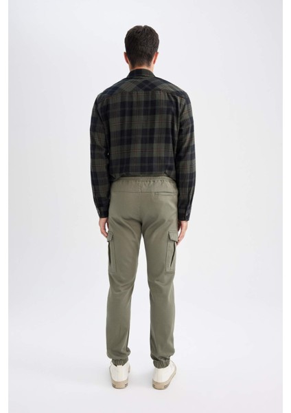 Jogger Taktik Pantolon Kargo Cepli Beli Bağcıklı Lastikli Paça D1044AX24AU