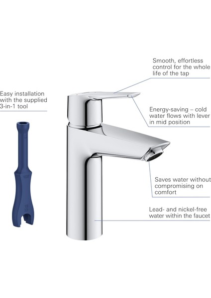 Start Lavabo Bataryası | M-Boyut | Su Tasarruflu | Krom | 23746002 fırsatları