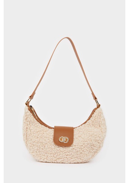 Kadın Suni Deri Pelüş Omuz Çantası D3100AXNS