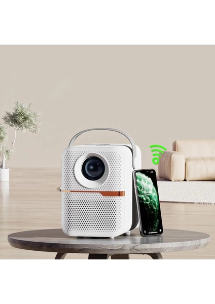 T6 Promax Android Projektör Wifi Bluetooth 240 Inç Ekran Yansıtma Dahili Hoparlör 2gb Ram 16 GB Dahili Hafıza fırsatları
