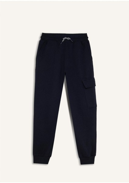 Erkek Çocuk Beli Paçası Lastikli Kargo Cepli Jogger Eşofman Altı Z4094A624WN
