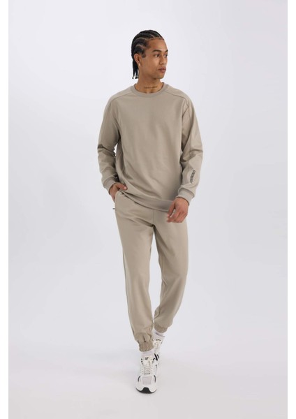 Fit Sporcu Jogger Eşofman Altı Loose Fit Beli Paçası Lastikli Cepli Pike