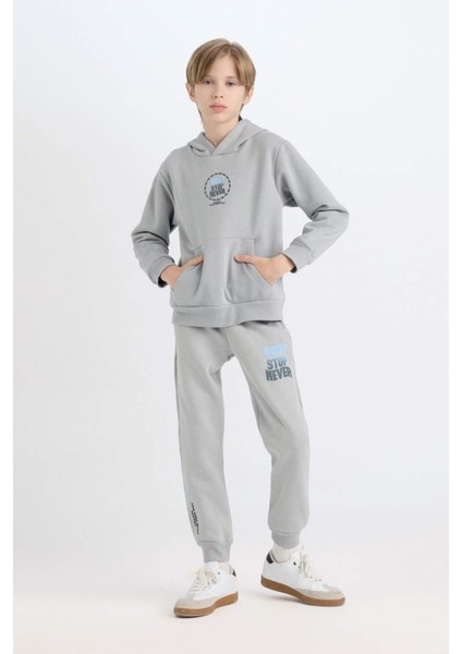 Erkek Çocuk Beli Paçası Lastikli Baskılı Eşofman Altı D3012A824WN