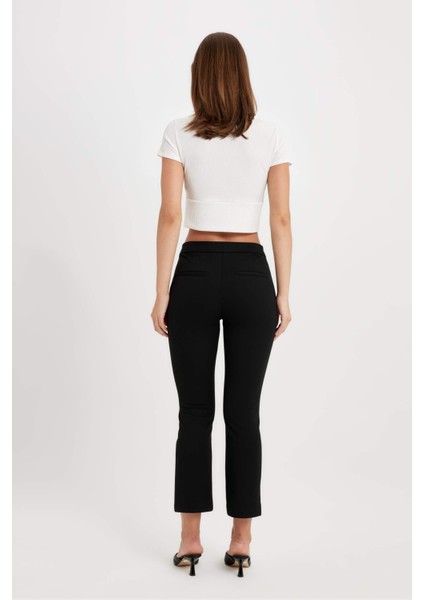 Flare Fit Süs Cepli Yüksek Bel Pantolon D4787AX24HS