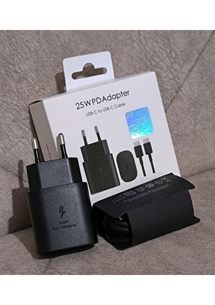 Samsung Galaxy A20 / A30 / A50 / A70 / M20 /M23 /M51 Type-C 25W Orijinal Hızlı Şarj Aleti Cihazı 25WATT fiyatları
