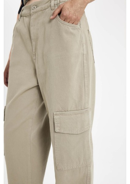 Coool Gabardin Jogger Pantolon Normal Bel Basic Düz Kargo Cepli B0454AX24AU