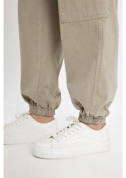 Coool Gabardin Jogger Pantolon Normal Bel Basic Düz Kargo Cepli B0454AX24AU