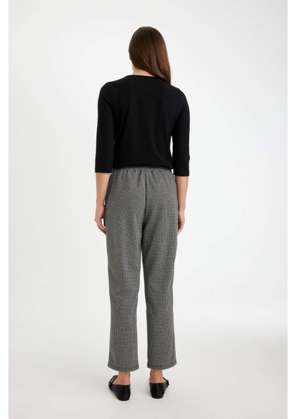 Jogger Pantolon Desenli Cepli Beli Lastikli T4089AZ24AU