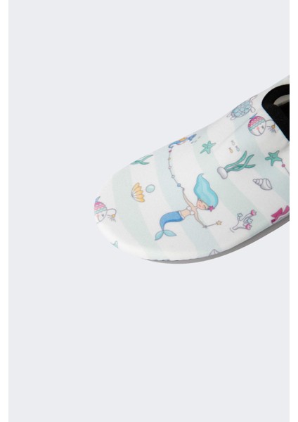 Kız Çocuk Baskılı Deniz Ayakkabısı D5199A824SM