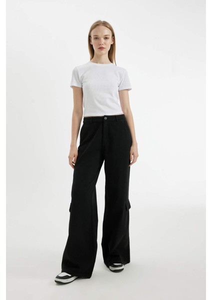 Coool Fitted Vücuda Oturan Waffle Basic Düz Kısa Kollu Tişört D5181AX24AU