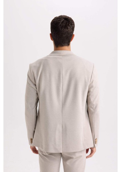 Modern Fit Astarlı Düğmeli Blazer Ceket C5990AX24AU