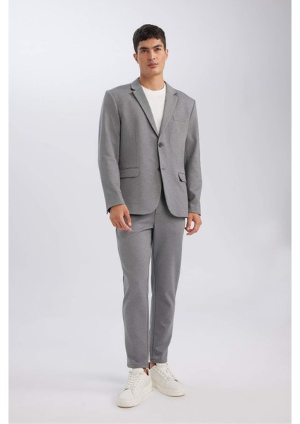 Modern Fit Astarlı Düğmeli Blazer Ceket C5990AX24AU