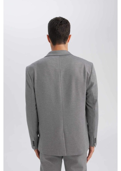 Modern Fit Astarlı Düğmeli Blazer Ceket C5990AX24AU