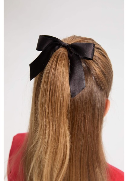 Kız Çocuk 29 Ekim Cumhuriyet Bayramı 2'li Takım Bisiklet Yaka Atatürk Nakışlı Kırmızı Ribana Uzun Kollu Tişört Fiyonk Toka D4188A824WN