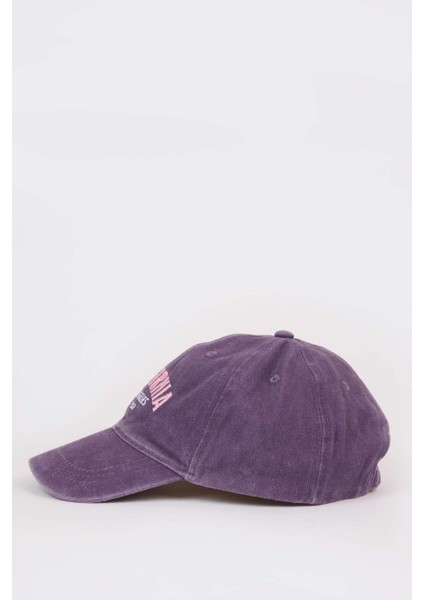 Kız Çocuk Nakışlı Pamuklu Cap Şapka D5319A825SM