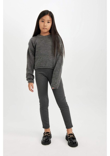 Kız Çocuk Basic Düz Standart Boy Tayt D3236A824WN