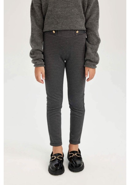 Kız Çocuk Basic Düz Standart Boy Tayt D3236A824WN