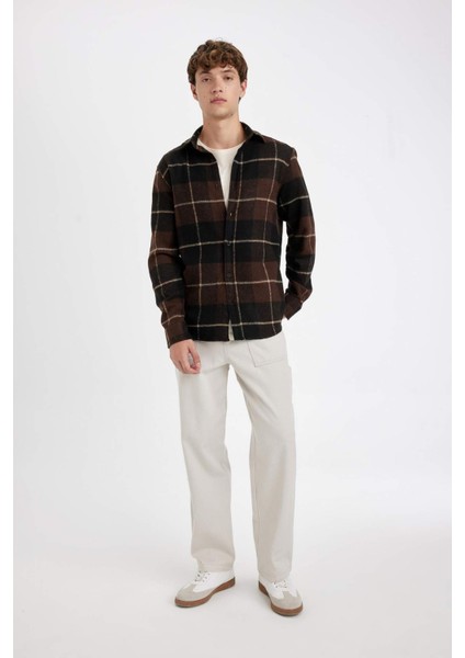 %100 Pamuk Yazlık Jogger Pantolon Wide Leg Bol Rahat Kesim Paraşüt Beli Bağcıklı Geniş Bol Paça C9159AX24AU