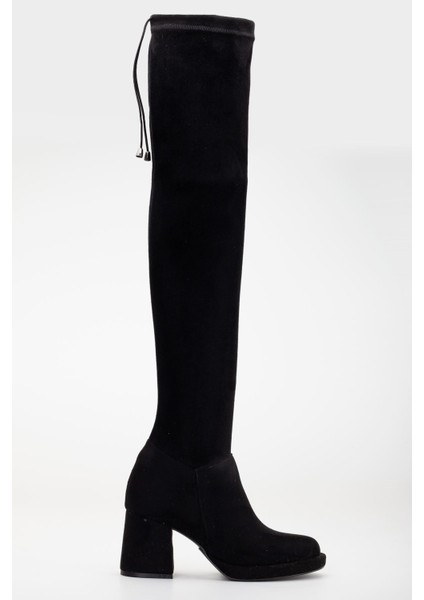 Maysa Topuklu Süet Streç Çizme modelleri